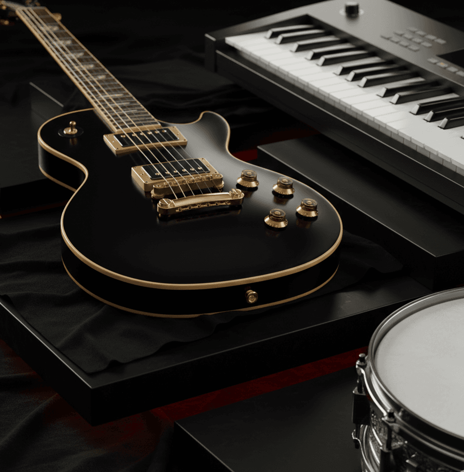 Musical instruments inventory showcase